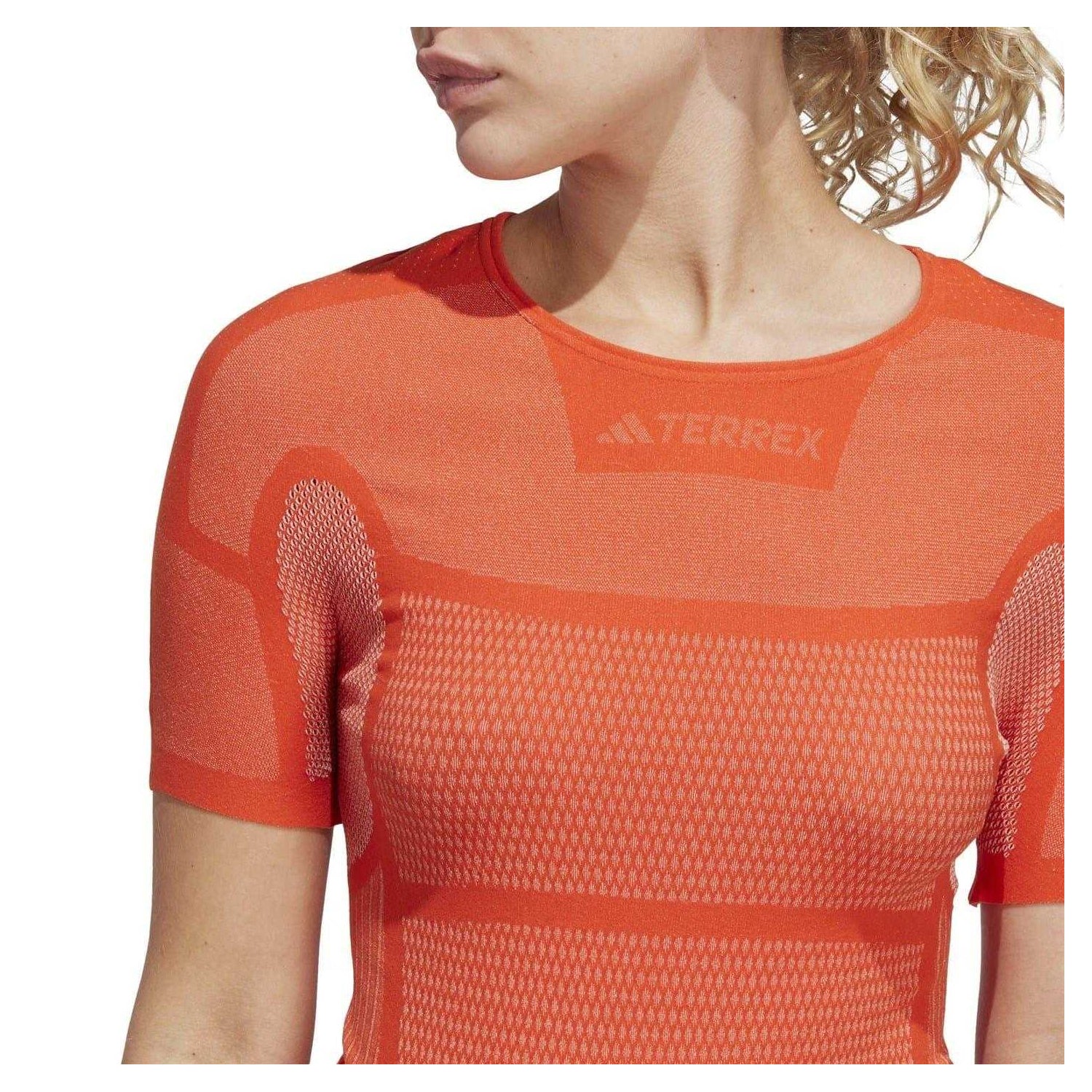 Orange Faded - Side - Adidas Womens-Ladies Terrex Dynamo Slim T-Shirt