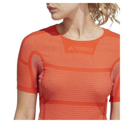 Orange Faded - Side - Adidas Womens-Ladies Terrex Dynamo Slim T-Shirt