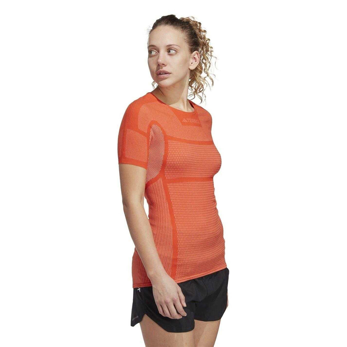Orange Faded - Pack Shot - Adidas Womens-Ladies Terrex Dynamo Slim T-Shirt