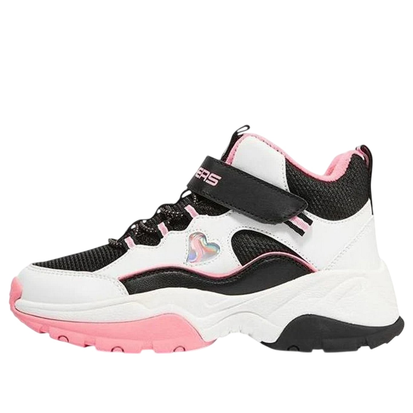 Pink - Lifestyle - Skechers Childrens-Kids Kozmiks1 High Top Trainers
