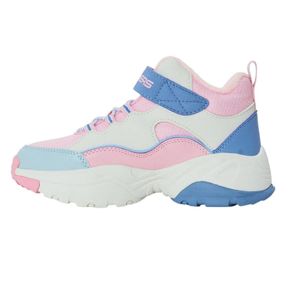 Pink-Lavender - Back - Skechers Childrens-Kids Kozmiks1 High Top Trainers