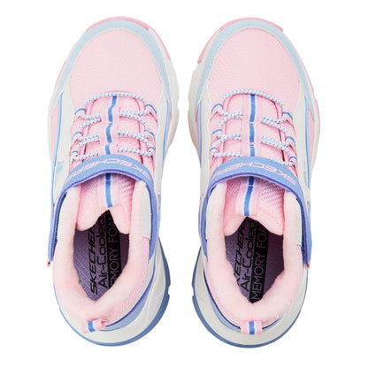 Pink-Lavender - Side - Skechers Childrens-Kids Kozmiks1 High Top Trainers