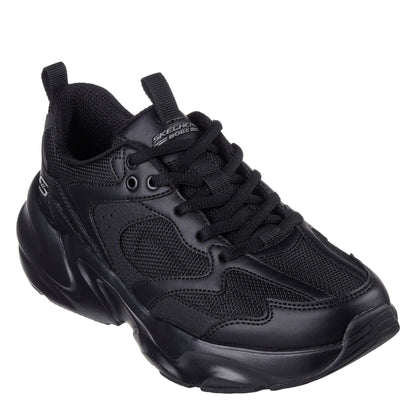 Black - Side - Skechers Womens-Ladies Bobsbamina Trainers