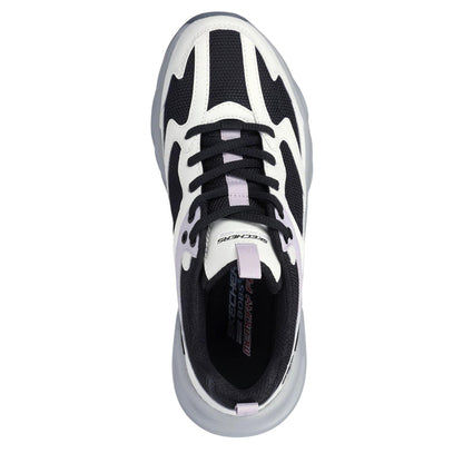 Black-White - Lifestyle - Skechers Womens-Ladies Bobsbamina Trainers