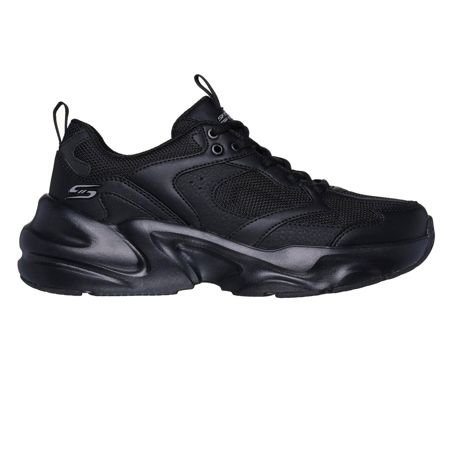 Black - Front - Skechers Womens-Ladies Bobsbamina Trainers