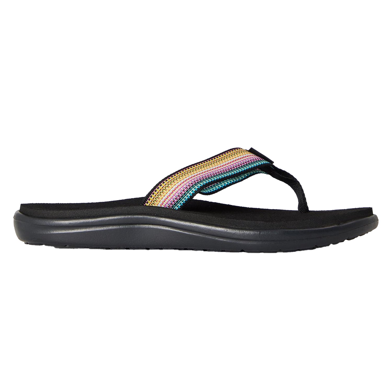 Black - Front - Teva Womens-Ladies Seasonal Walking Flip Flops