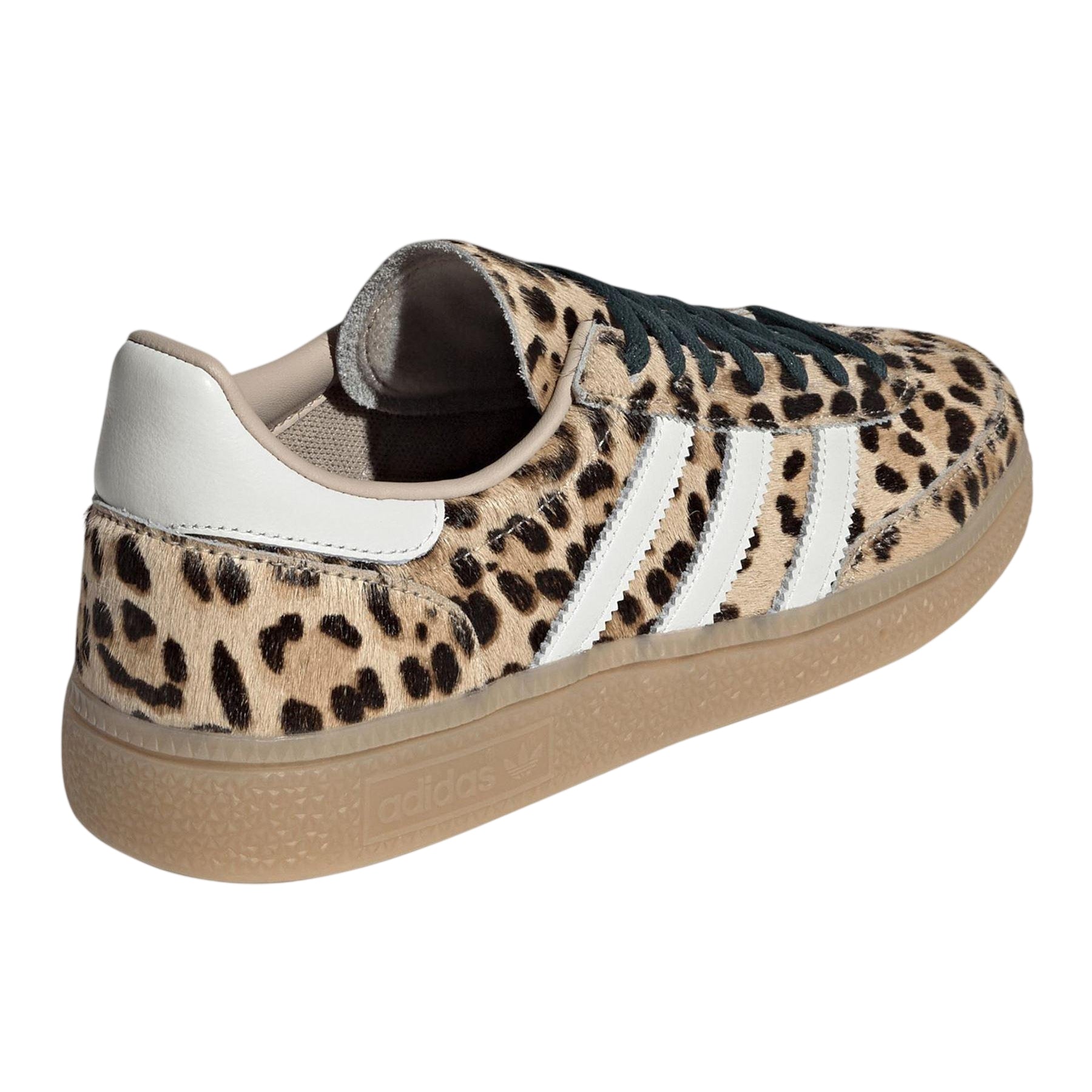 Leopard - Back - Adidas Womens-Ladies Spezial Leopard Print Leather Handball Shoes
