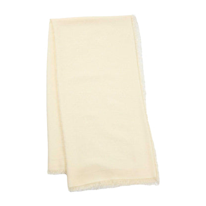 White - Front - Boss Womens-Ladies Ledonia Monogram Jacquard Scarf