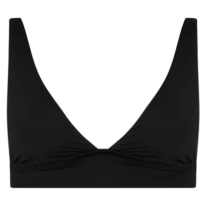 Black - Front - Ralph Lauren Womens-Ladies Sol V Neck Bikini Top