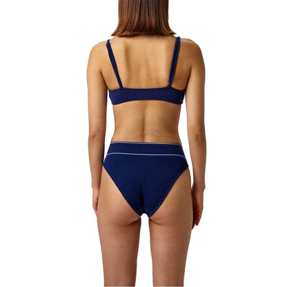 Navy Blue - Back - Ralph Lauren Womens-Ladies Pony Bikini Top