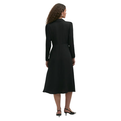 Black - Back - Finery Womens-Ladies Lucia Collared Midi Dress