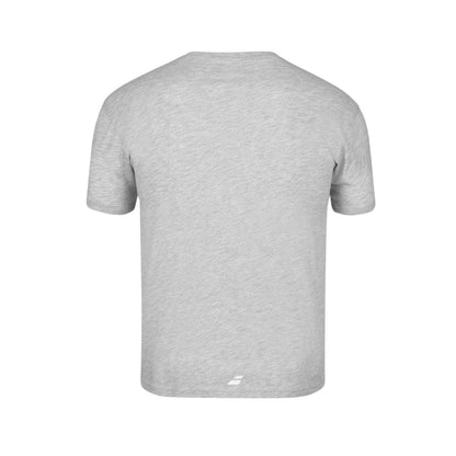High Rise Grey - Back - Babolat Mens Chest Logo Regular T-Shirt