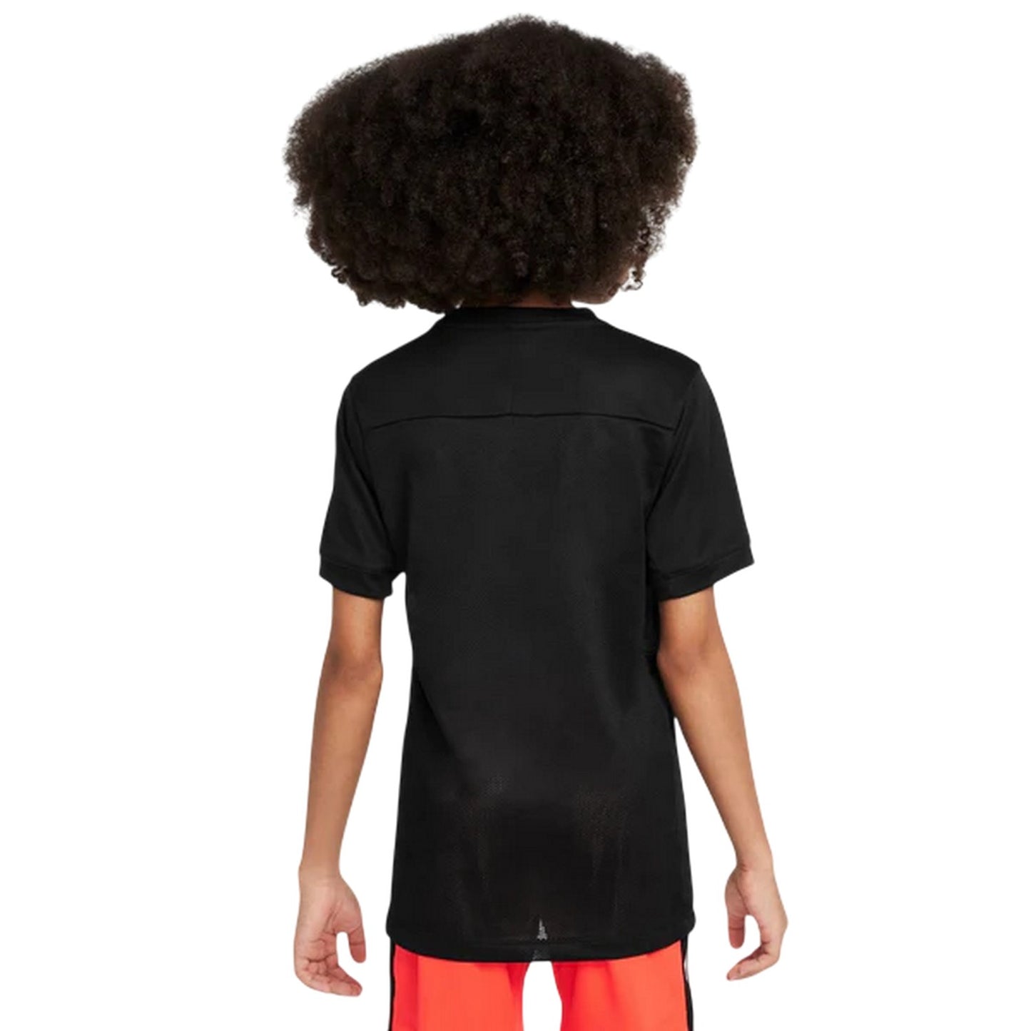Black - Back - Nike Childrens-Kids Academy Swoosh Top