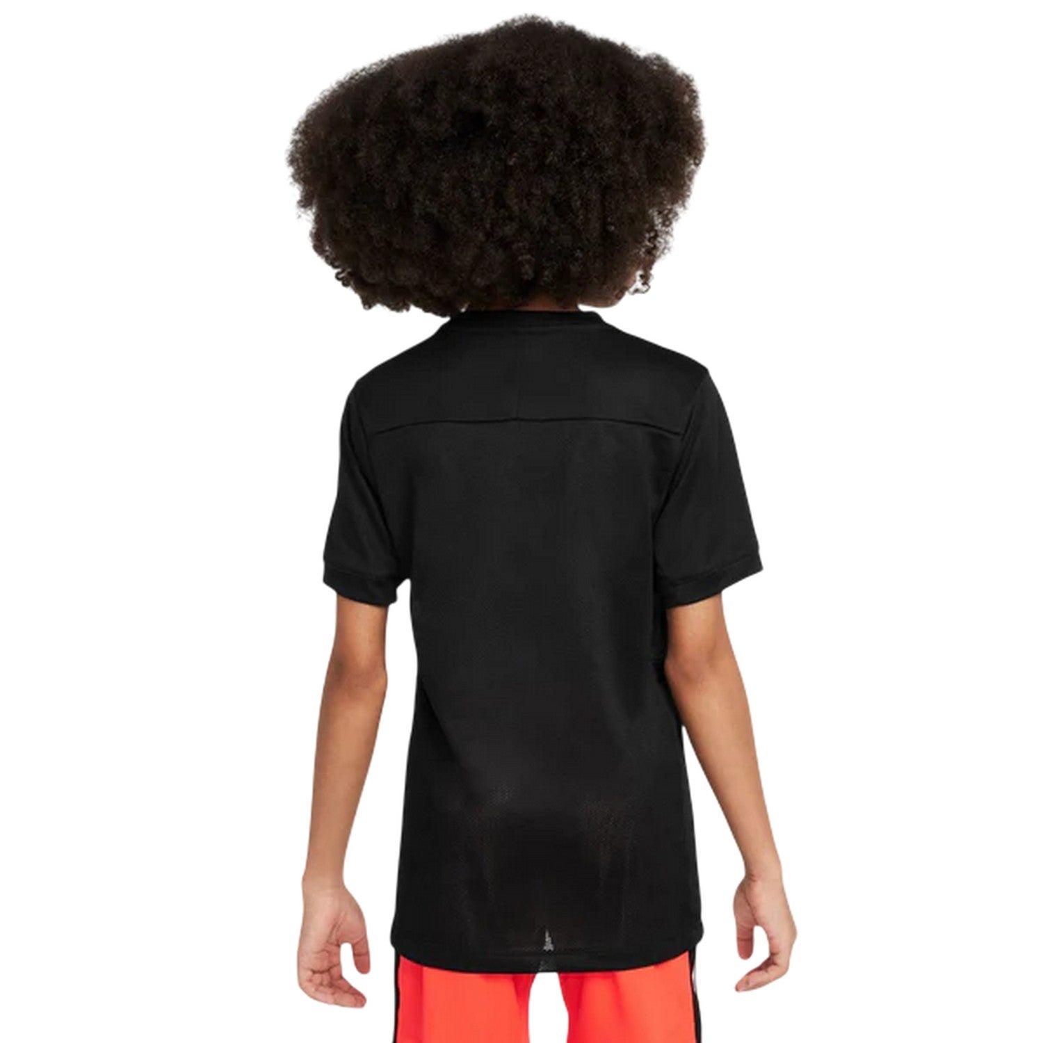 Black - Back - Nike Childrens-Kids Academy Swoosh Top