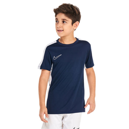 Obsidian Blue-White - Front - Nike Childrens-Kids Academy Swoosh Top