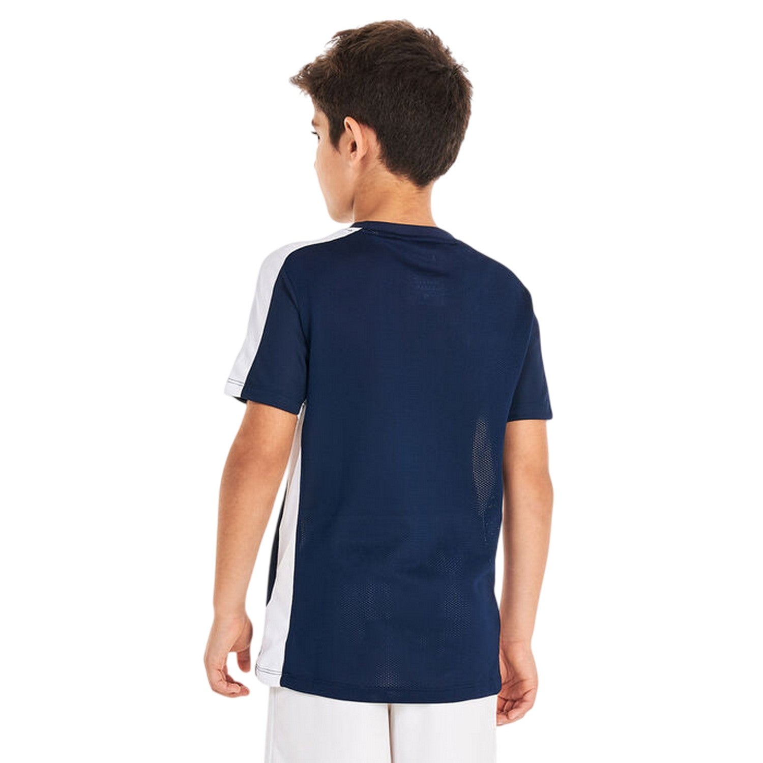 Obsidian Blue-White - Back - Nike Childrens-Kids Academy Swoosh Top