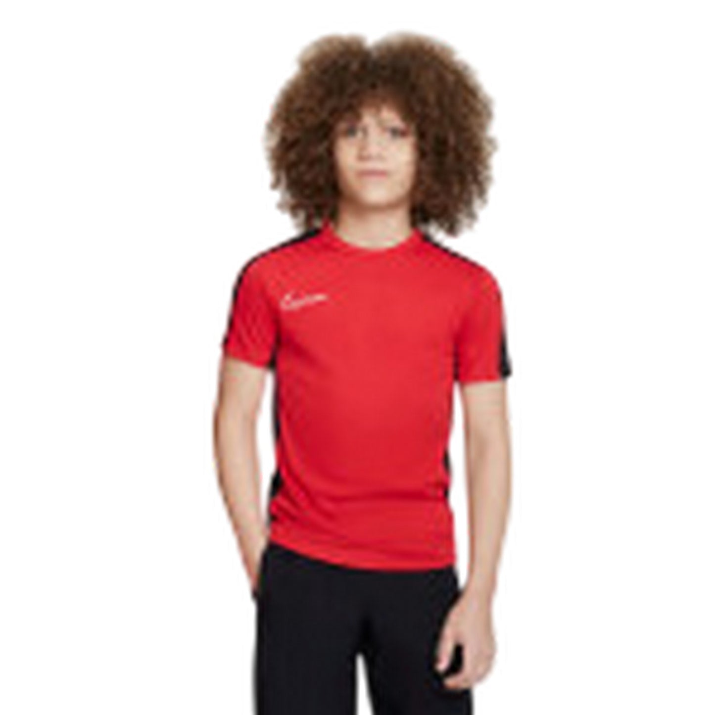 Red-White - Front - Nike Childrens-Kids Academy Swoosh Top