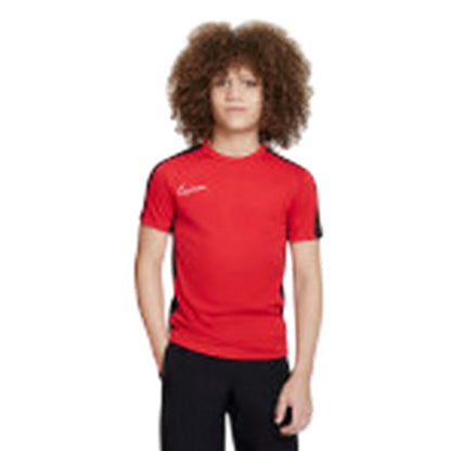 Red-White - Front - Nike Childrens-Kids Academy Swoosh Top