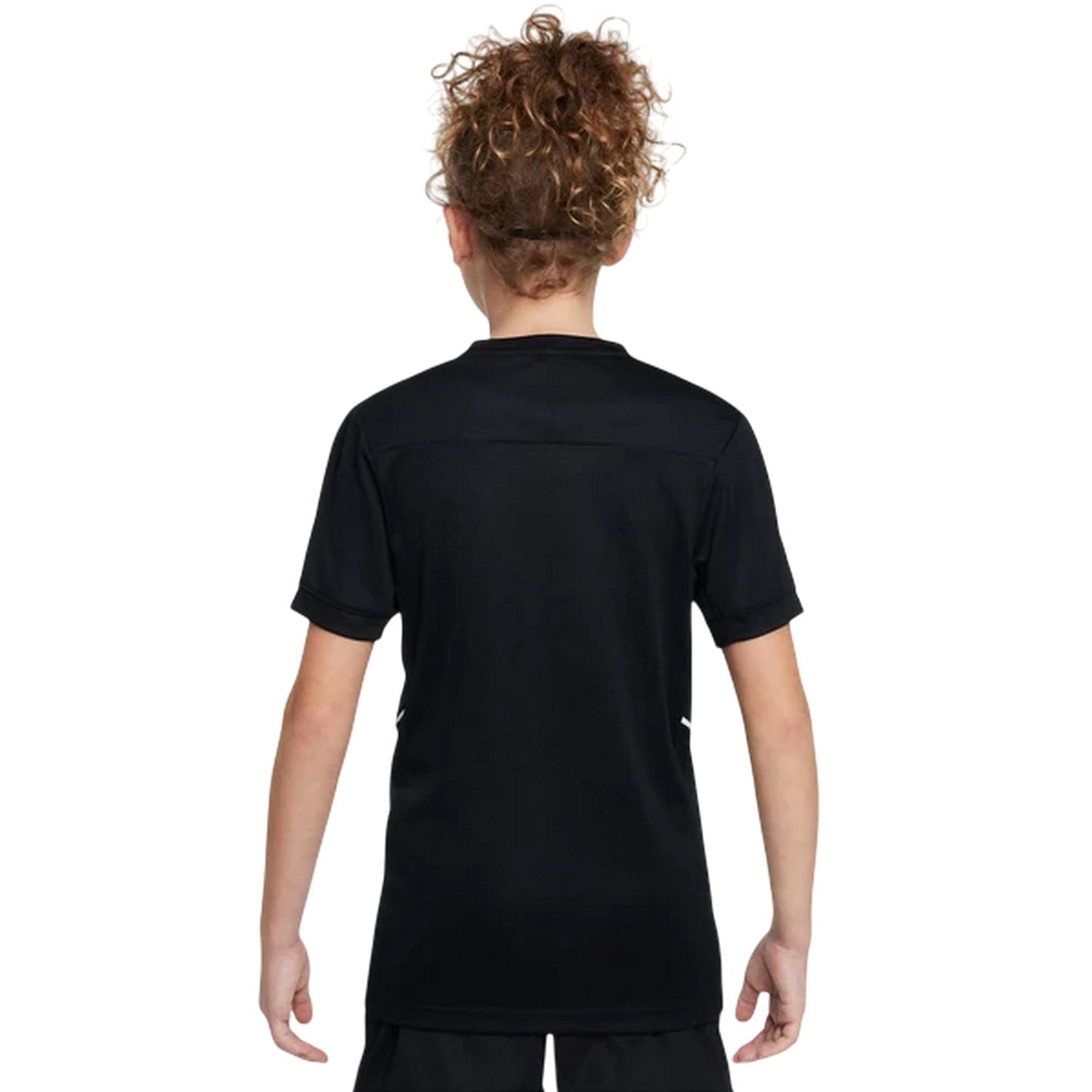 Black-White - Back - Nike Childrens-Kids Academy Swoosh Top