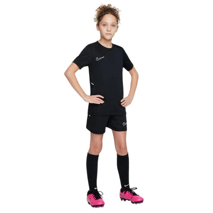 Black-White - Lifestyle - Nike Childrens-Kids Academy Swoosh Top