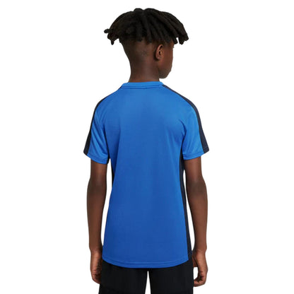 Blue-Obsidian Blue-White - Back - Nike Childrens-Kids Academy Swoosh Top