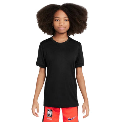 Black - Front - Nike Childrens-Kids Academy Swoosh Top