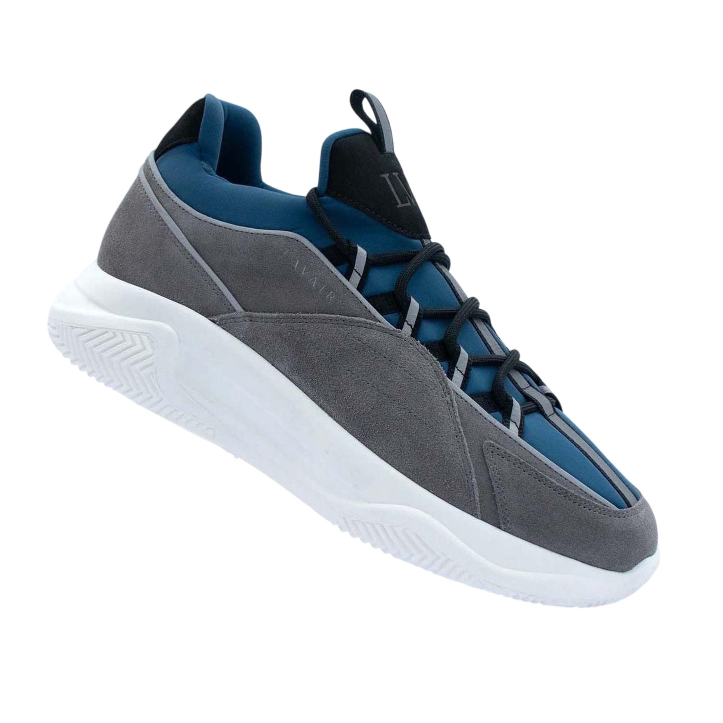 Navy - Back - Lavair Mens Creator 2.0 Logo Leather Trainers