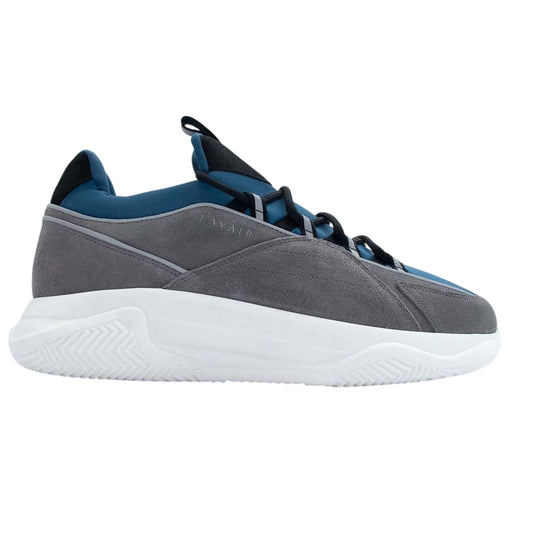 Navy - Front - Lavair Mens Creator 2.0 Logo Leather Trainers