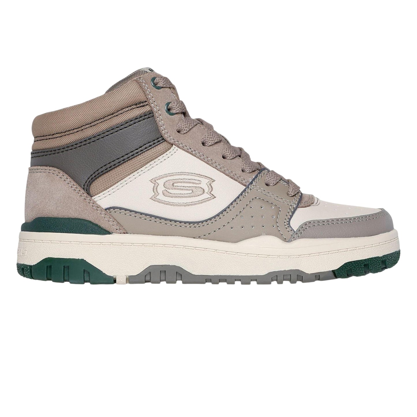 Taupe - Front - Skechers Childrens-Kids SKX-228 Trainers