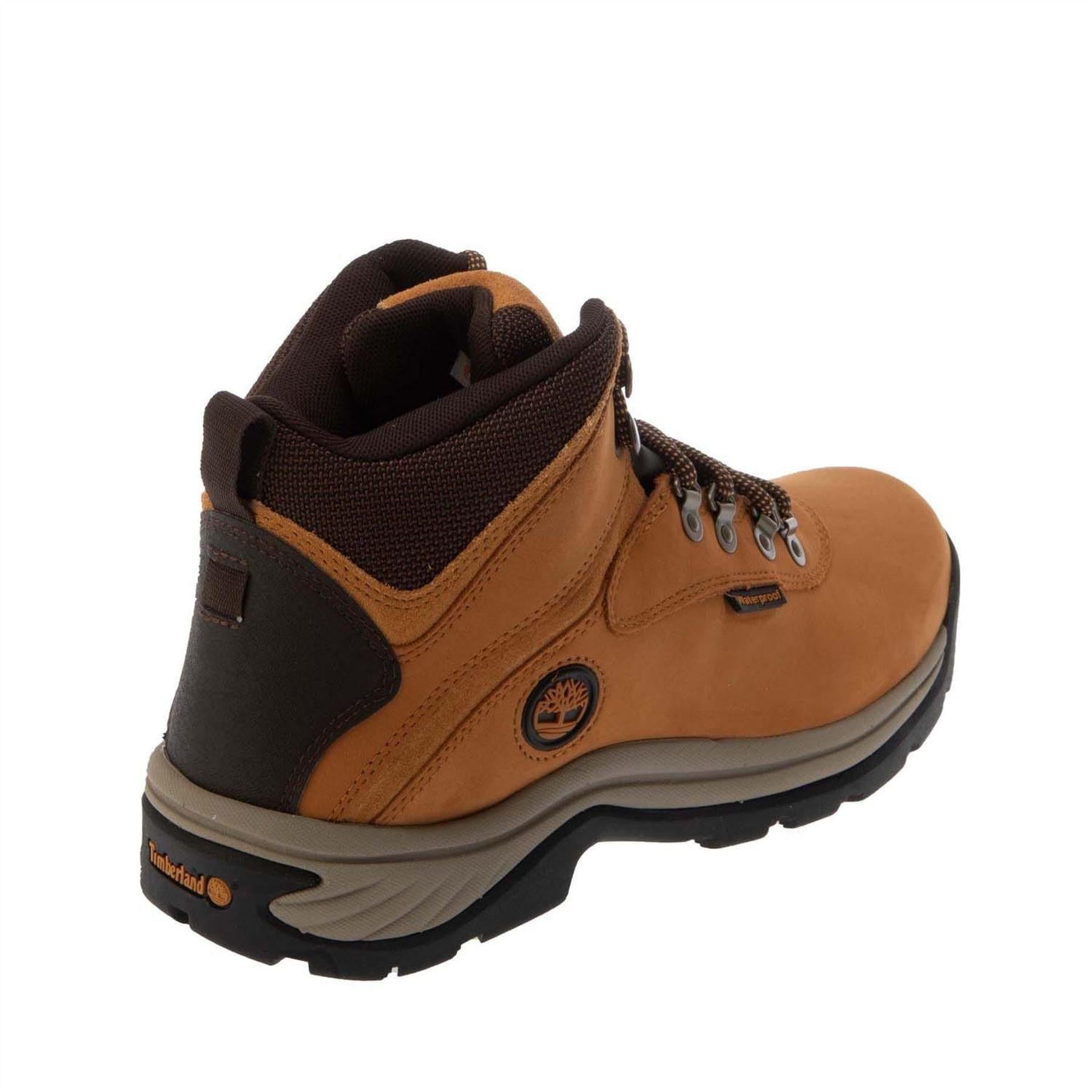 Wheat - Back - Timberland Mens Ledge Leather Waterproof Hiking Boots