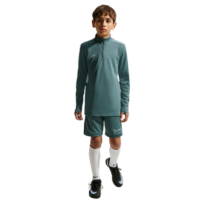 Slate-White - Lifestyle - Nike Childrens-Kids Academy Swoosh Drill Top