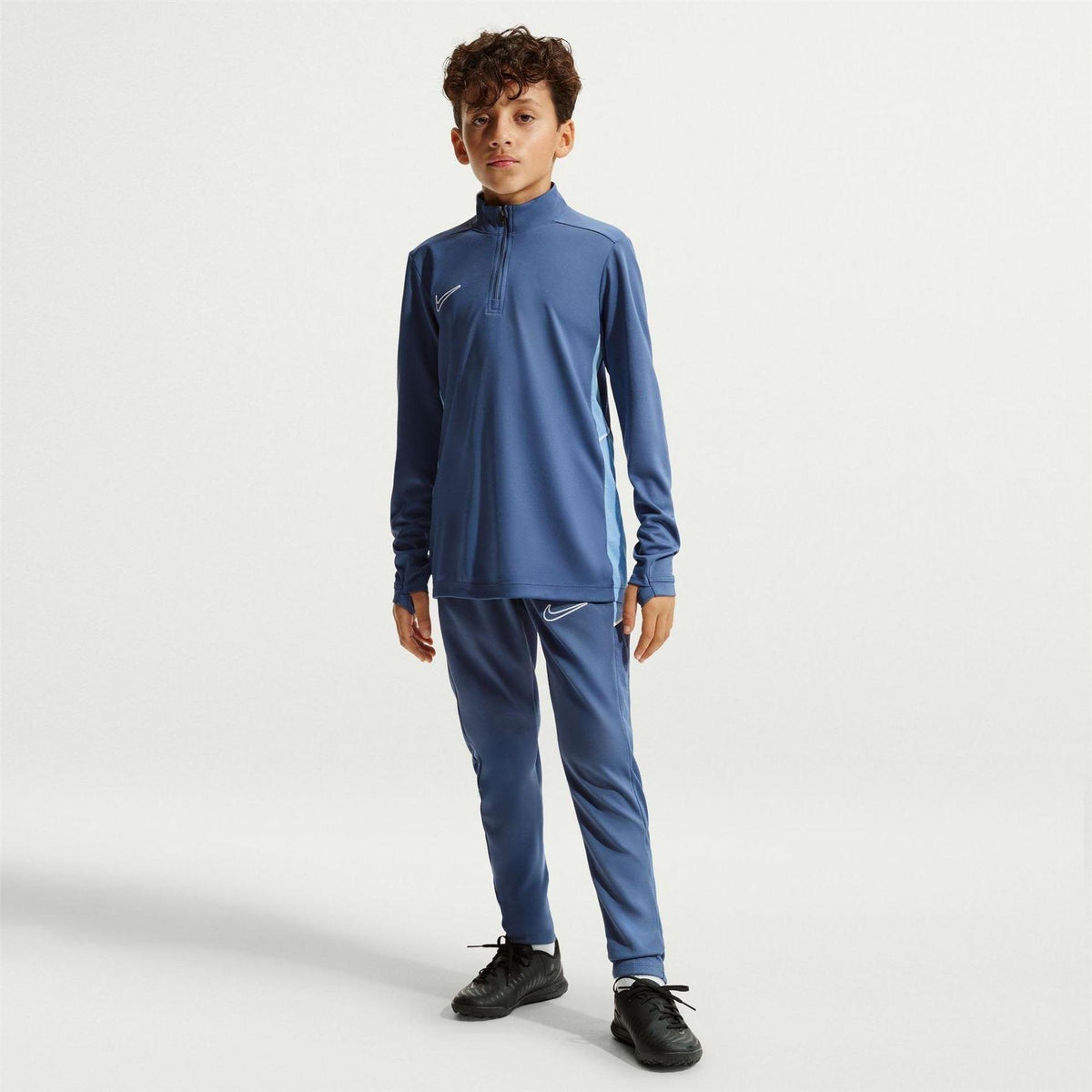 Diffused Blue - Lifestyle - Nike Childrens-Kids Academy Swoosh Drill Top