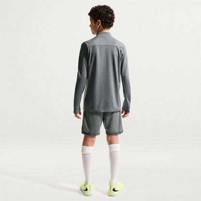 Grey - Pack Shot - Nike Childrens-Kids Academy Swoosh Drill Top