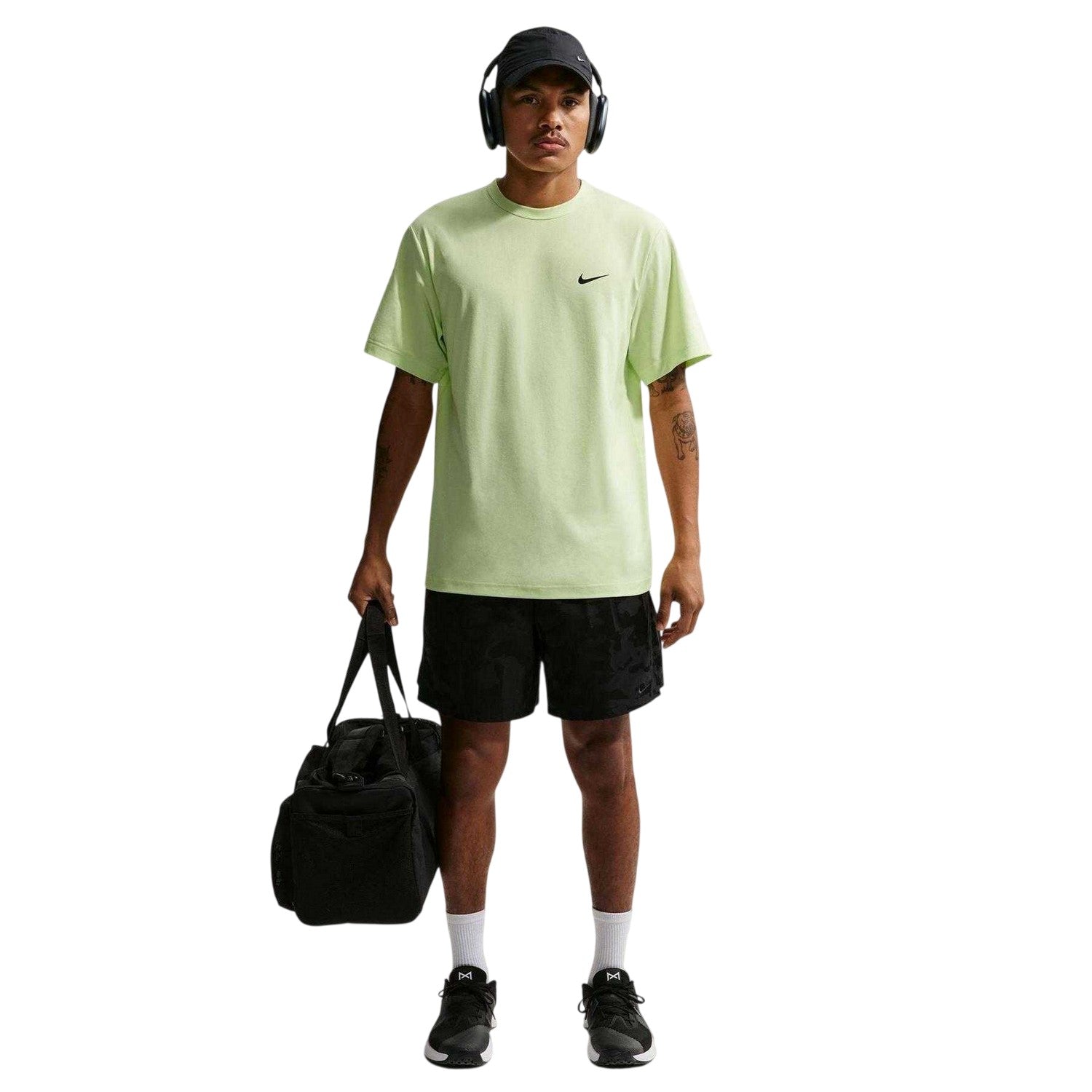 Lime - Lifestyle - Nike Mens Hyverse Swoosh Short-Sleeved T-Shirt