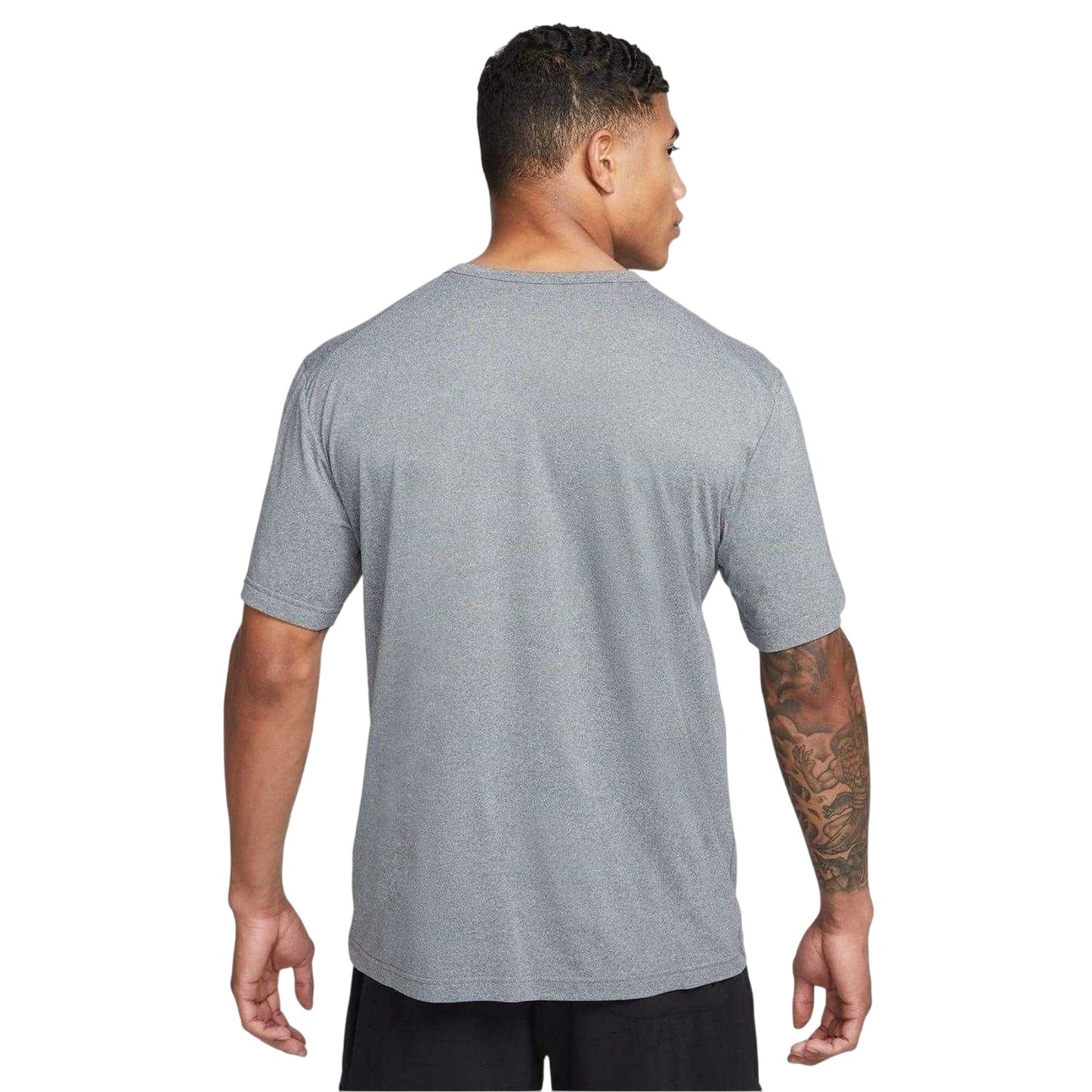 Smoke Grey - Back - Nike Mens Hyverse Swoosh Short-Sleeved T-Shirt