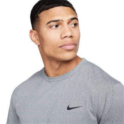 Smoke Grey - Side - Nike Mens Hyverse Swoosh Short-Sleeved T-Shirt