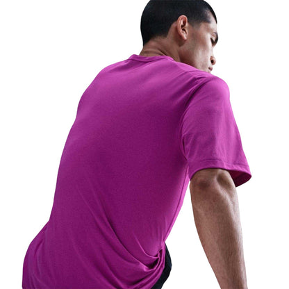 Vivid Viola Purple - Back - Nike Mens Hyverse Swoosh Short-Sleeved T-Shirt