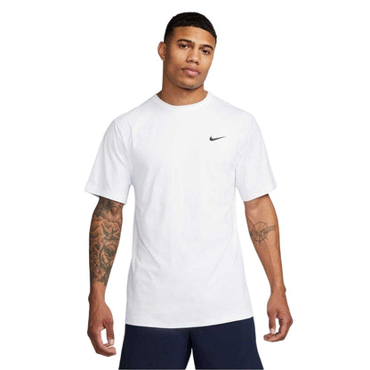 White - Front - Nike Mens Hyverse Swoosh Short-Sleeved T-Shirt