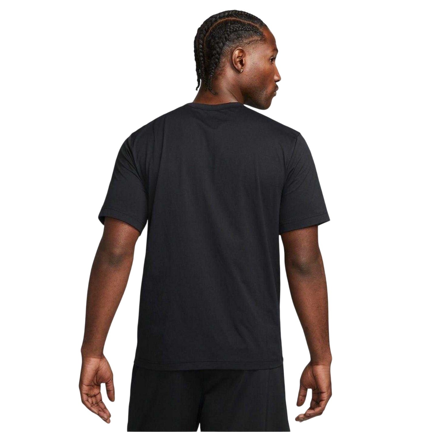 Black - Back - Nike Mens Hyverse Swoosh Short-Sleeved T-Shirt