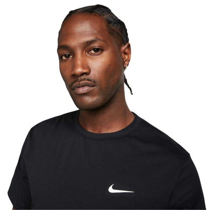 Black - Side - Nike Mens Hyverse Swoosh Short-Sleeved T-Shirt