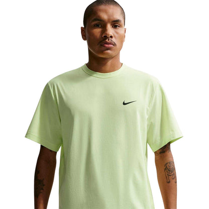 Lime - Front - Nike Mens Hyverse Swoosh Short-Sleeved T-Shirt