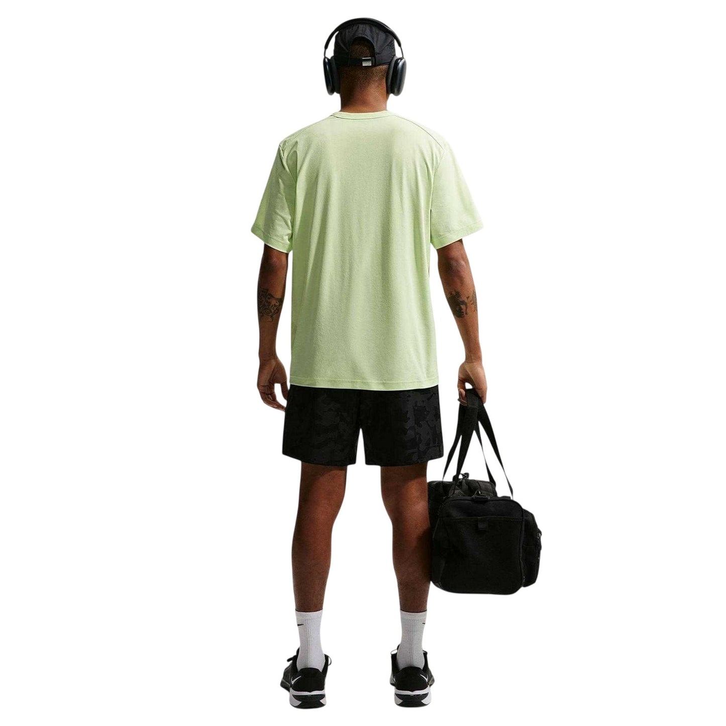 Lime - Back - Nike Mens Hyverse Swoosh Short-Sleeved T-Shirt