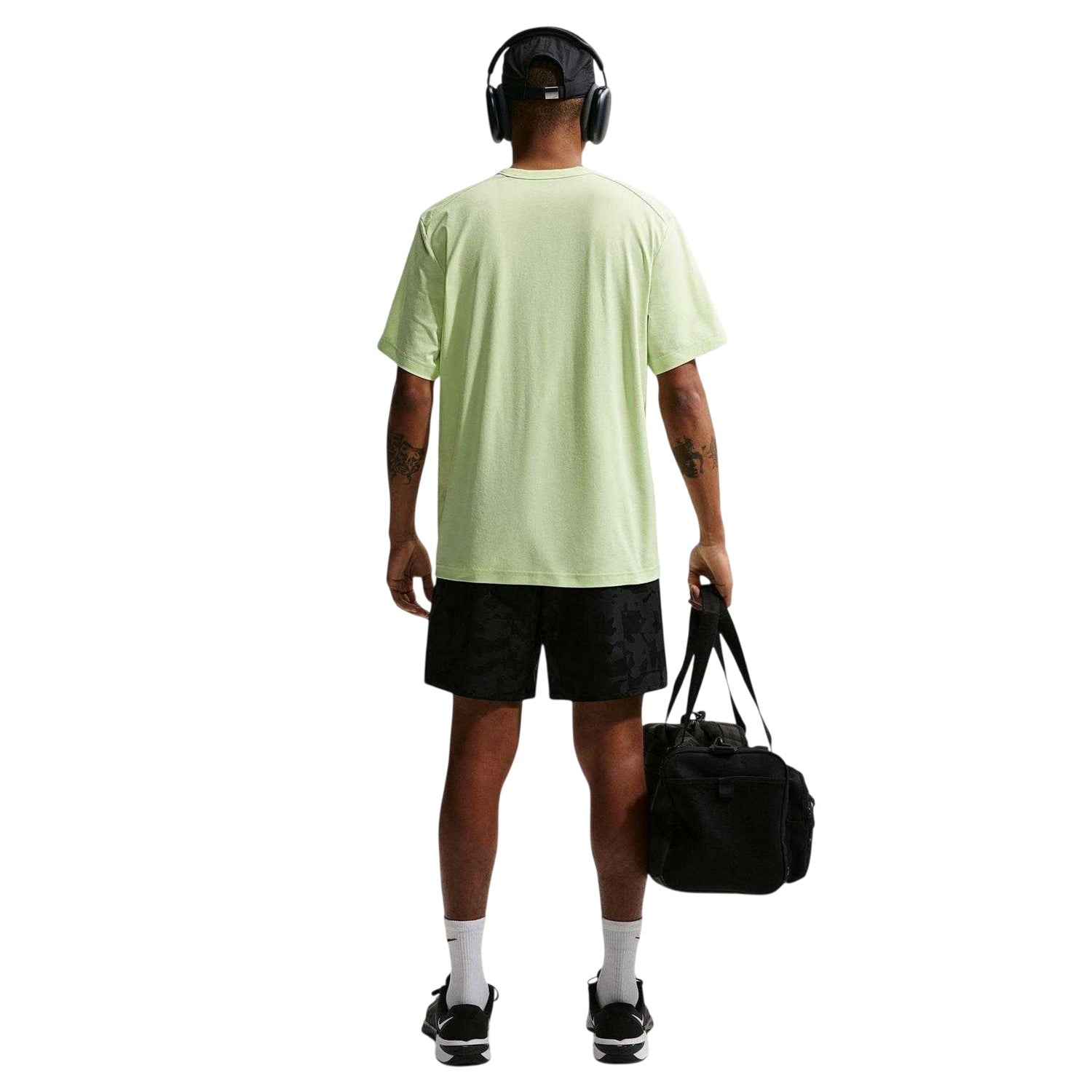 Lime - Back - Nike Mens Hyverse Swoosh Short-Sleeved T-Shirt