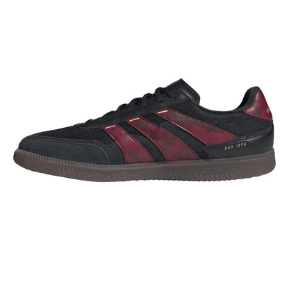 Core Black-Red - Side - Adidas Mens Predator Suede Indoor Football Trainers