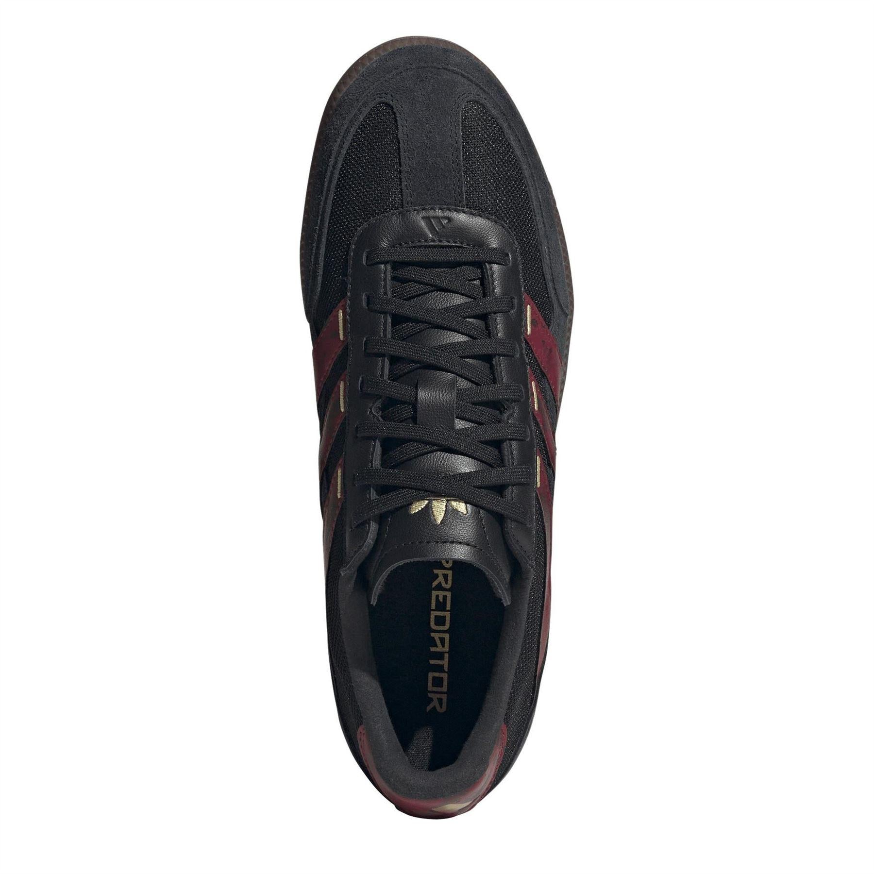 Core Black-Red - Lifestyle - Adidas Mens Predator Suede Indoor Football Trainers