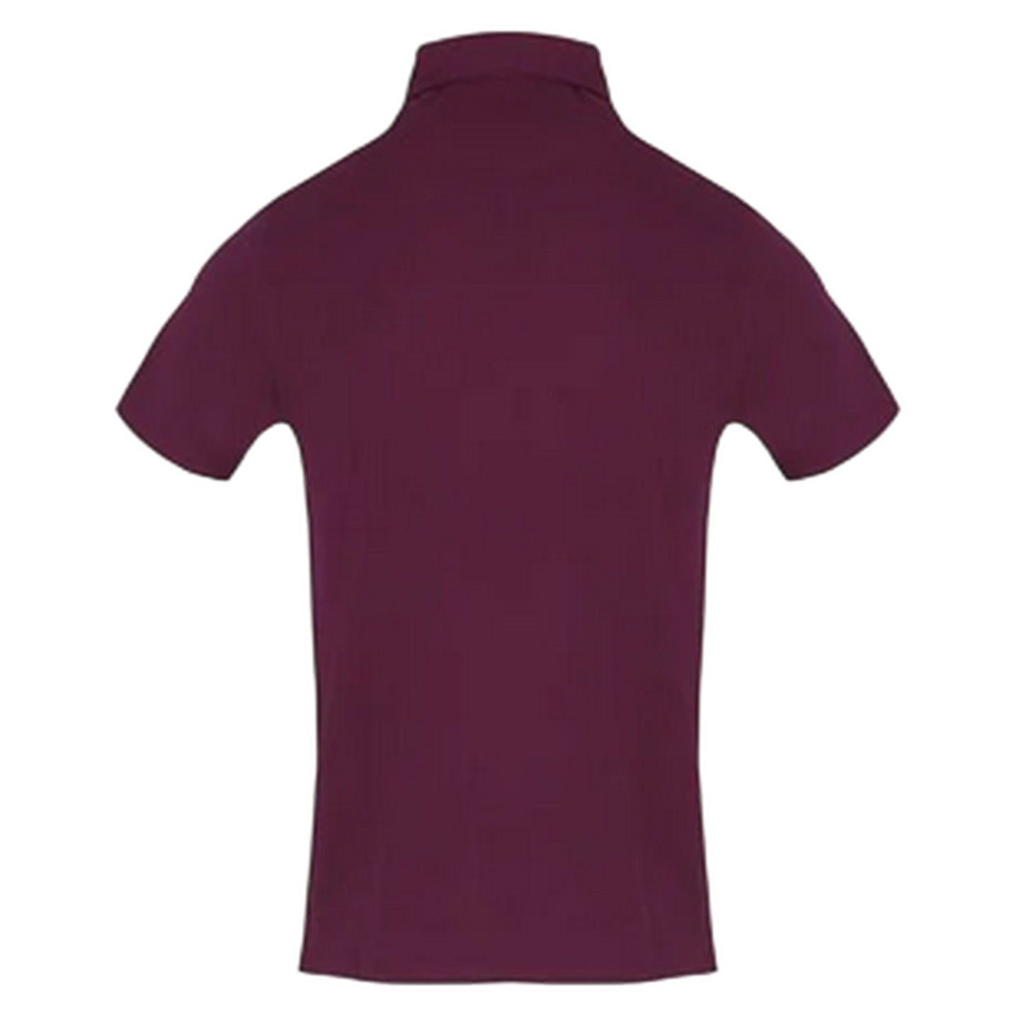 Red - Back - Aquascutum Mens Collared Short-Sleeved Polo Shirt