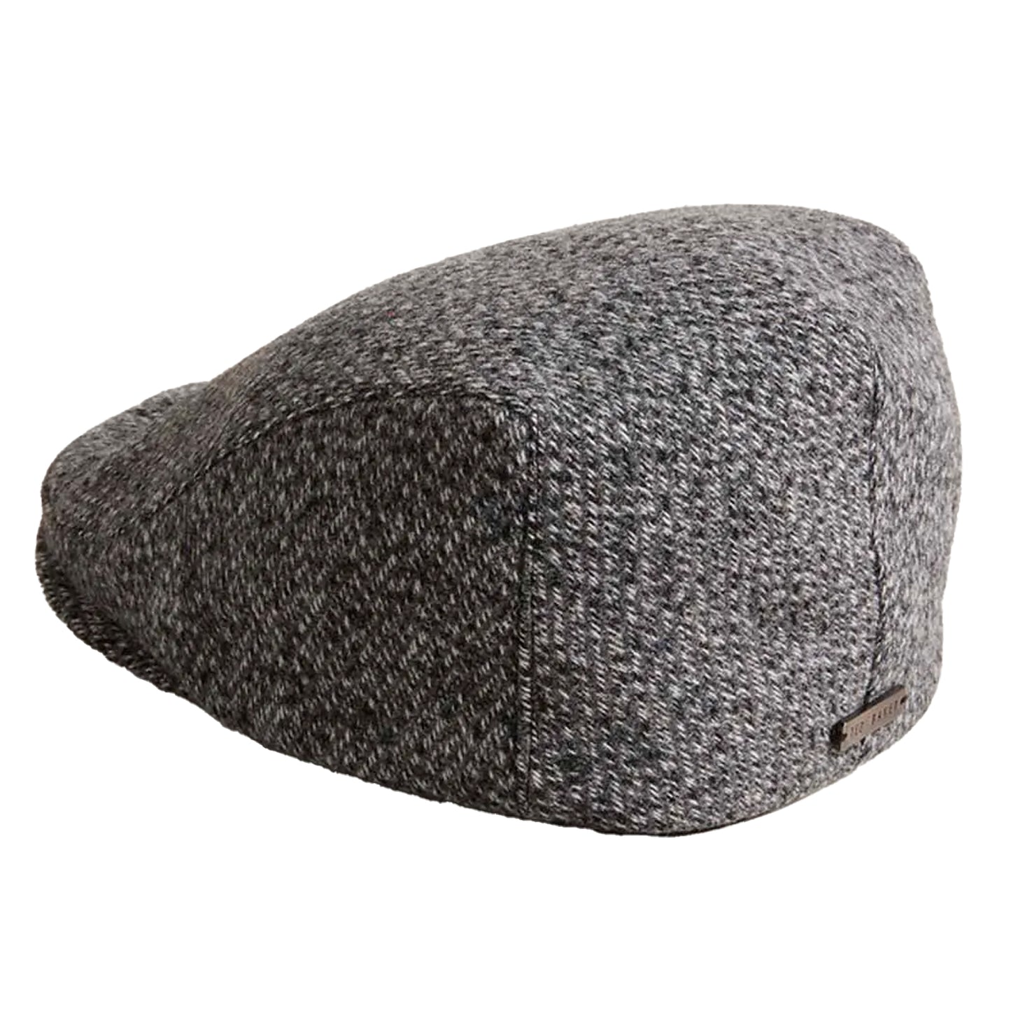 Grey - Back - Ted Baker Beniey Marl Flat Cap