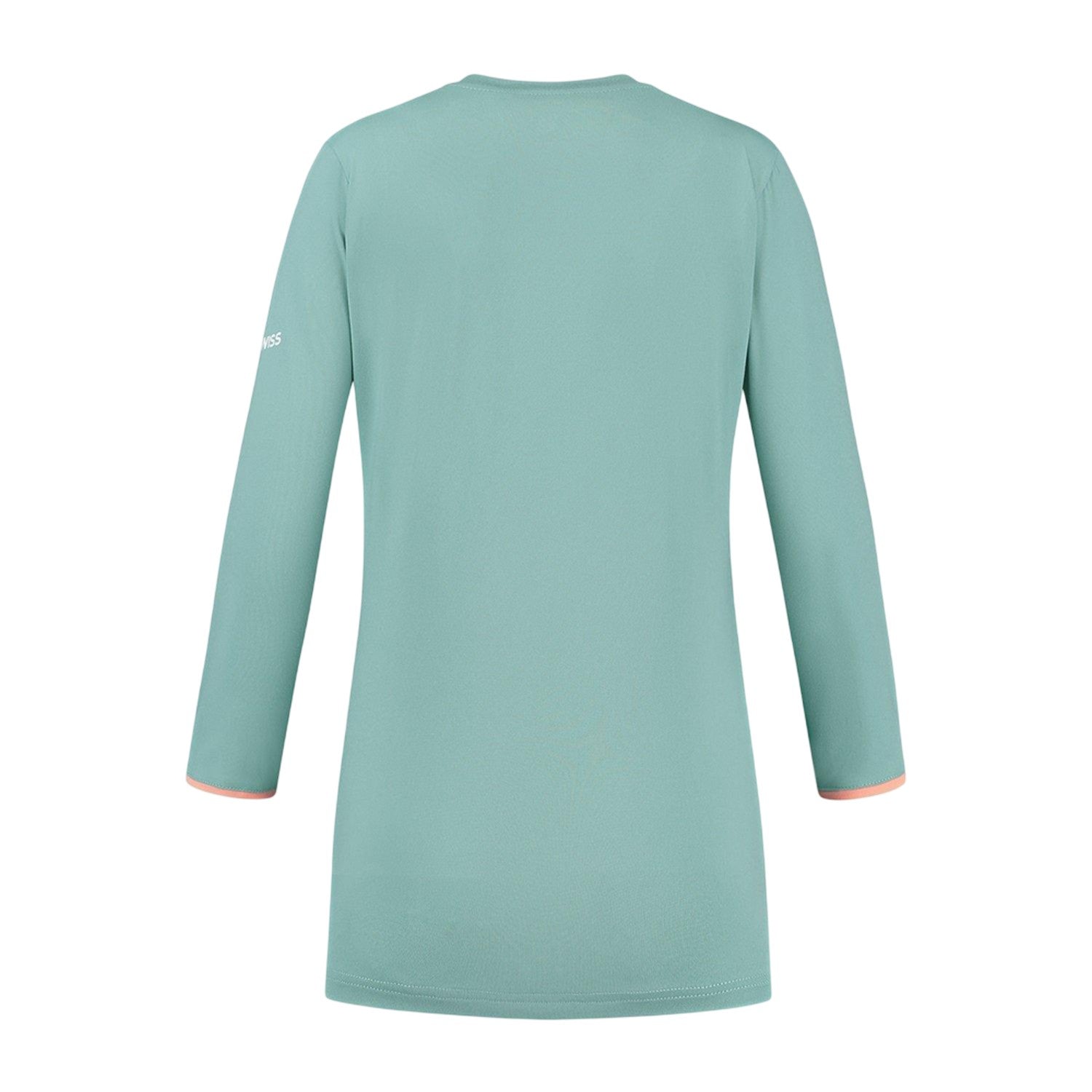 Blue - Back - K-Swiss Womens-Ladies Hypercourt Logo Regular T-Shirt
