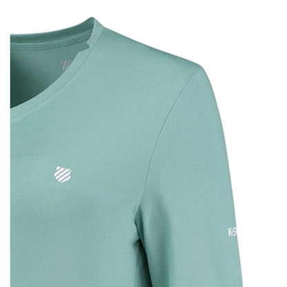Blue - Lifestyle - K-Swiss Womens-Ladies Hypercourt Logo Regular T-Shirt