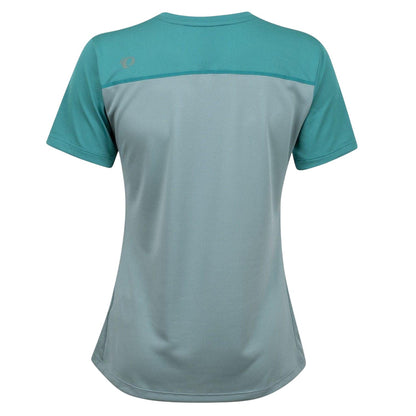 Artic Orange-Teal - Back - Pearl Izumi Womens-Ladies Summit Colour Block Regular T-Shirt